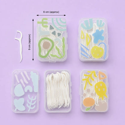 50 Pcs Printed case dental flosser (1Dz) - UBKWS4199