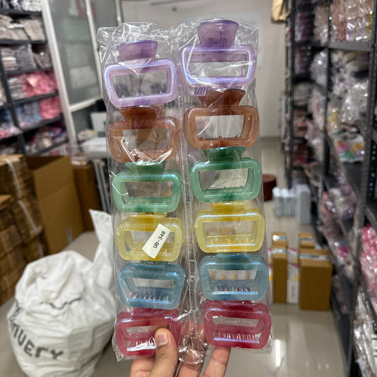 Glossy Rectangle Hair Claw (1Dz) - UBKWS2432