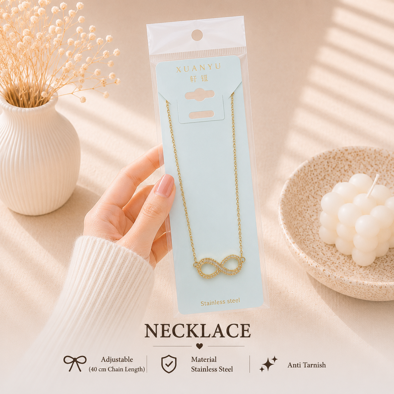 Korean Pendant Necklace - UBKWS3061