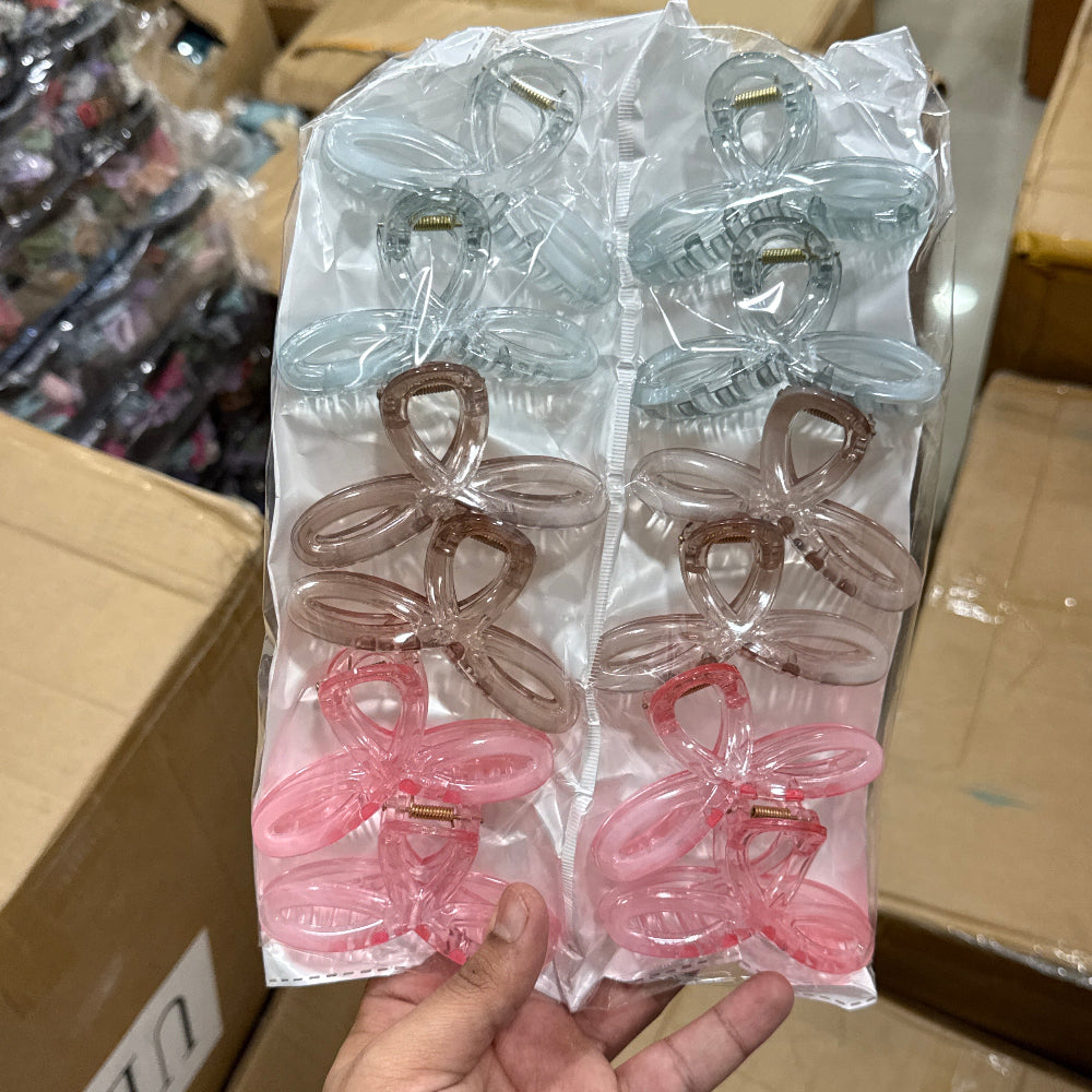 Transparent Bow Hair Claw (1Dz) - UBKWS2476