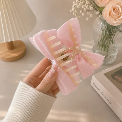 Pinterest bow hair claw clip (1Dz) - CP-191