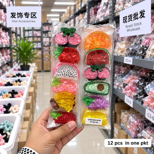 Korean Fruit Hair claw (1Dz) - UBKWS2846