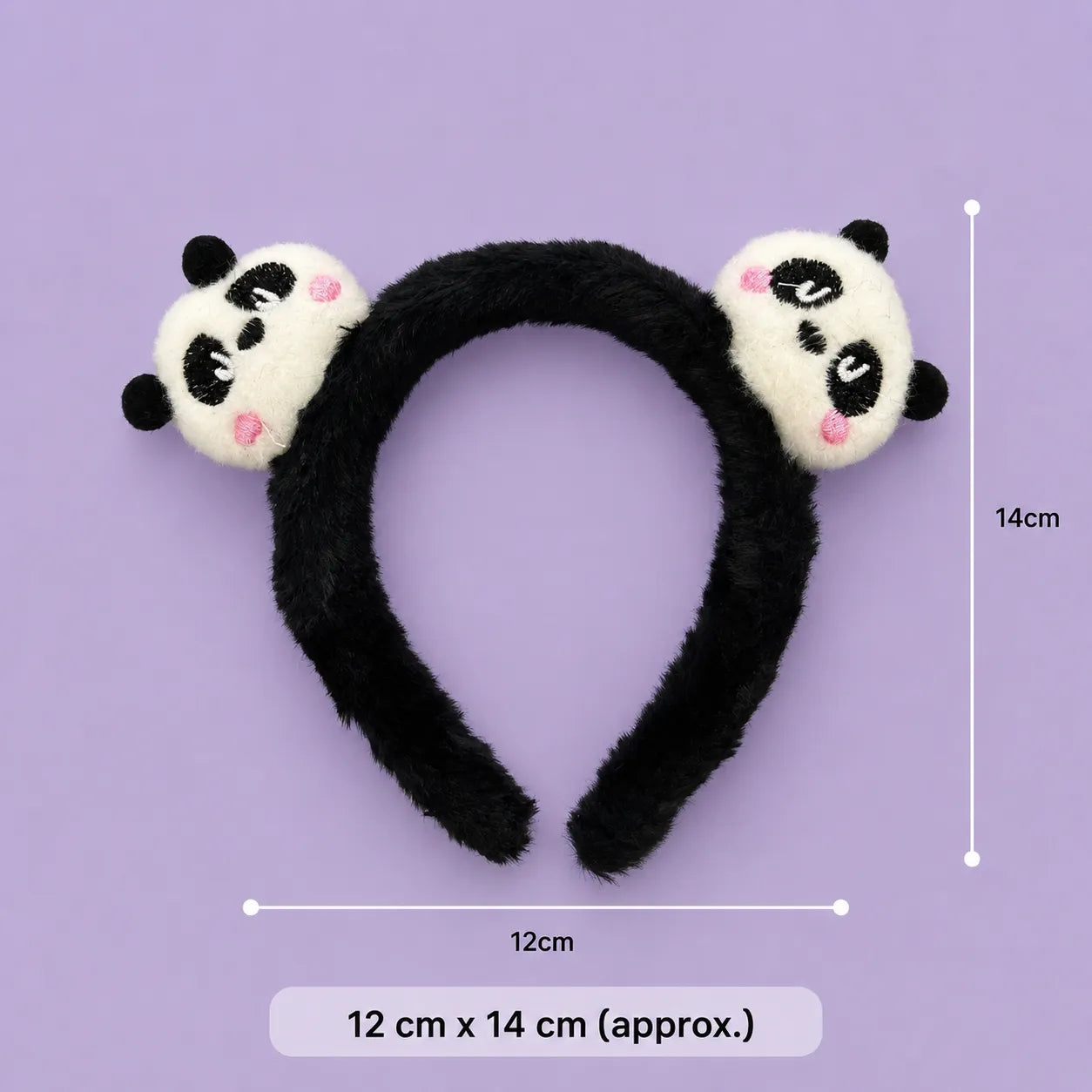 Panda fur hairband (1Dz) - SO-5