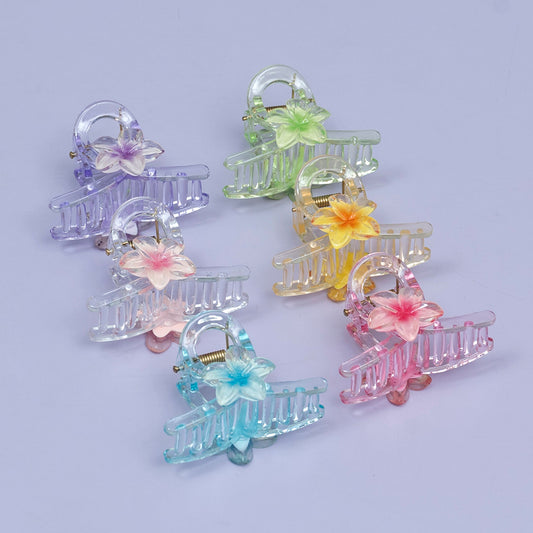 Pastel Floral Mini Hair Claw (1Dz) - UBKWS2398