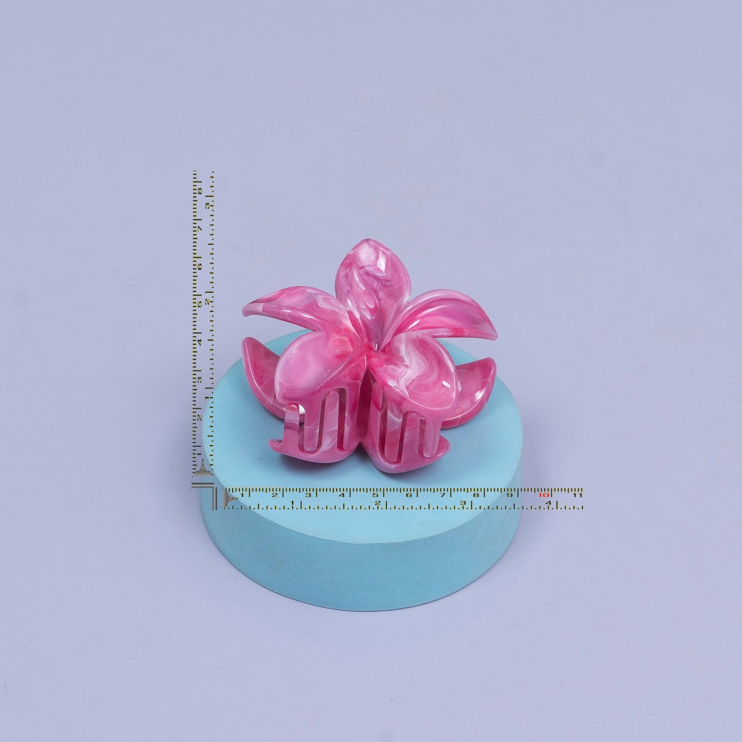 Marble Finish Floral Hair Claw (1Dz) - UBKKWS2402
