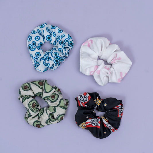 Hand made Printed Scrunchies Set (1Dz) – UBKWS2717