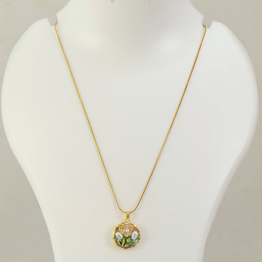 Anti tarnish Pendant Necklace  - UBK3185