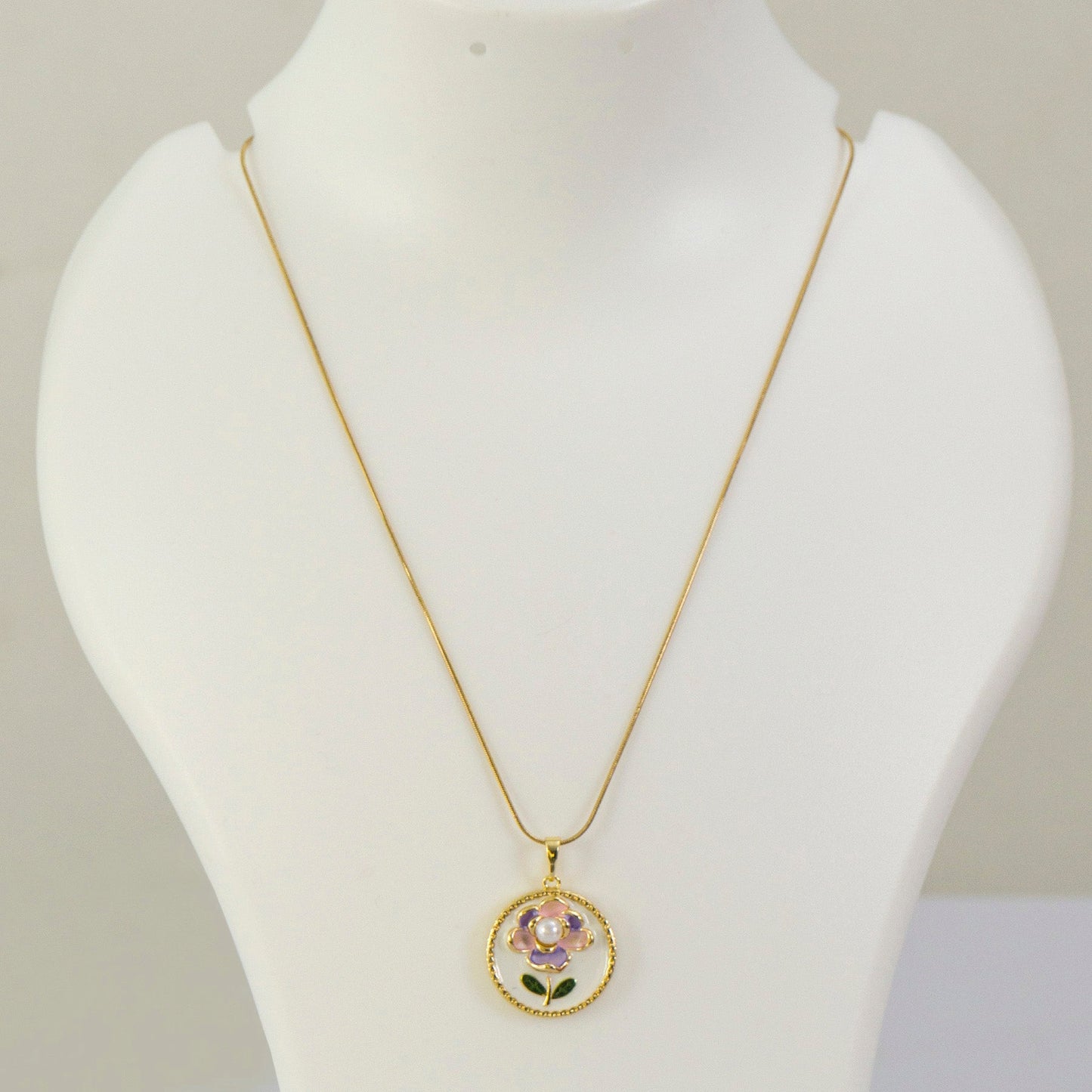 Anti tarnish Pendant Necklace  - UBK3187