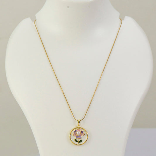 Anti tarnish Pendant Necklace  - UBK3187
