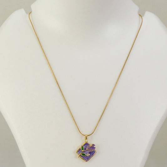 Anti tarnish Pendant Necklace  - UBK3192