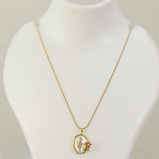 Anti tarnish Pendant Necklace  - UBK3194