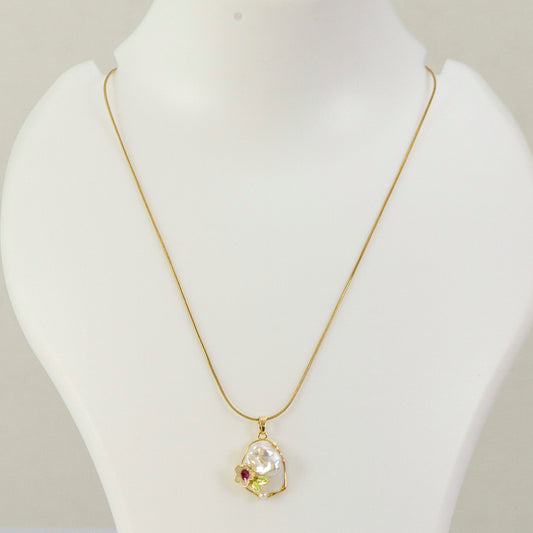 Anti tarnish Pendant Necklace  - UBK3196