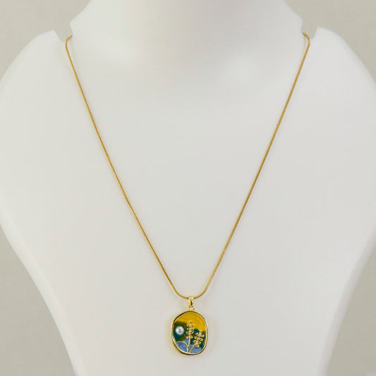 Anti tarnish Pendant Necklace  - UBK3197