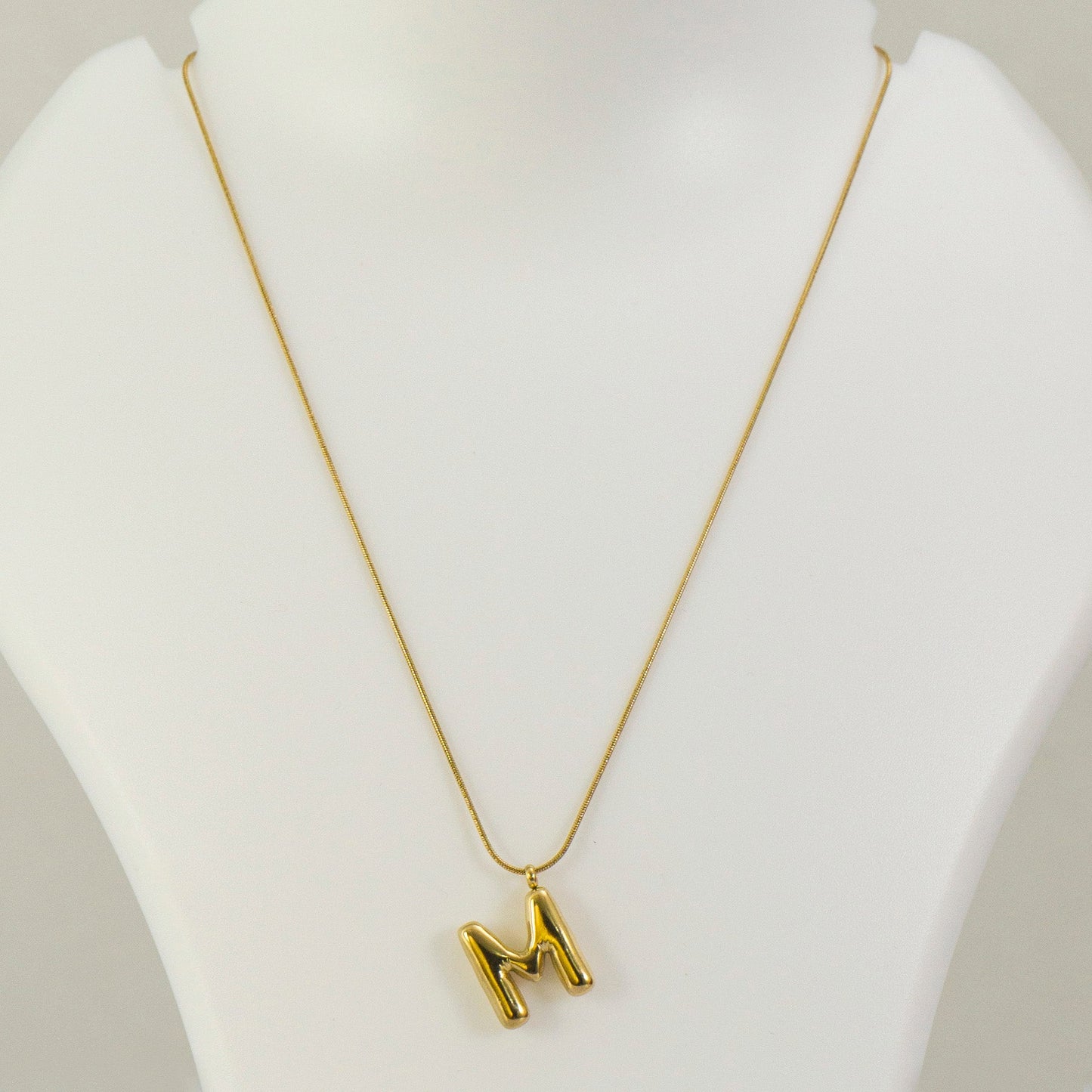 "M'" Anti tarnish Pendant Necklace  - UBK3200