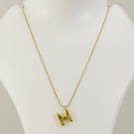 "M'" Anti tarnish Pendant Necklace  - UBK3200