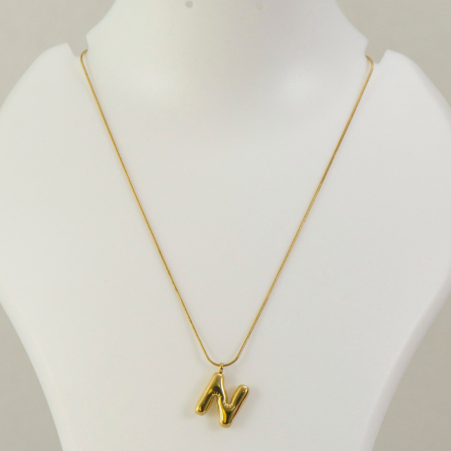 "N'" Anti tarnish Pendant Necklace  - UBK3201