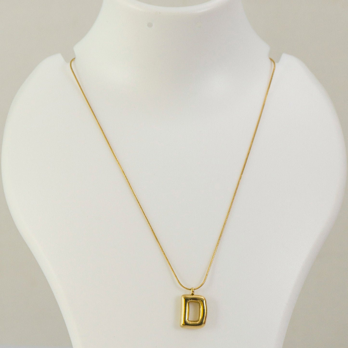 "D'" Anti tarnish Pendant Necklace  - UBK3203