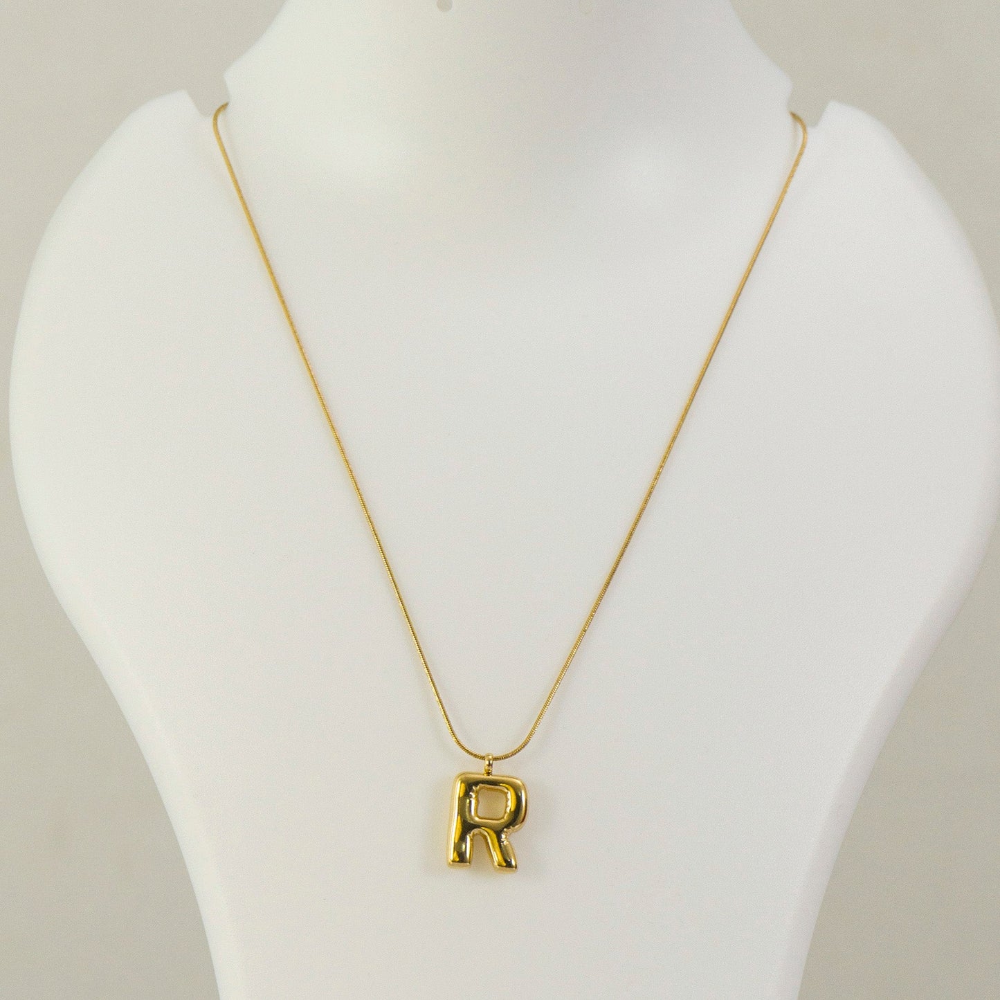 "R'" Anti tarnish Pendant Necklace  - UBK3207