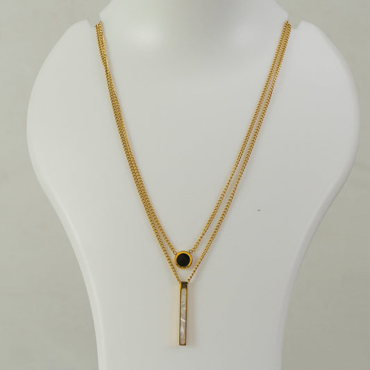 Anti tarnish Pendant Necklace  - UBK3224