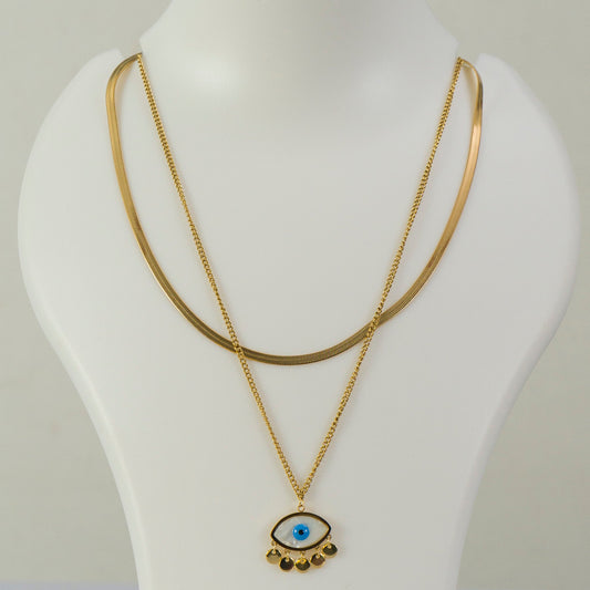 Anti tarnish Pendant Necklace  - UBK3228
