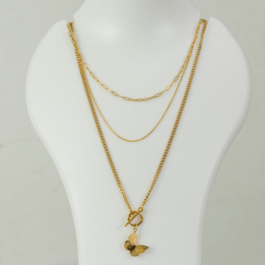 Anti tarnish Pendant Necklace  - UBK3238