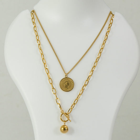 Anti tarnish Pendant Necklace  - UBK3243