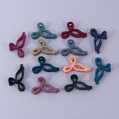 Matte Bow Hair Claw (12Pcs) - UBKWS1135