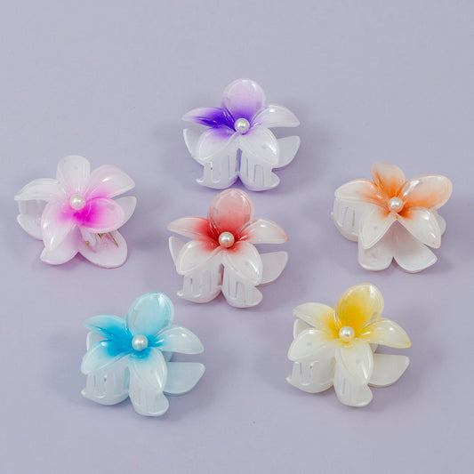 Flower Pearl Hair Claw (12Pcs) - UBKWS1137