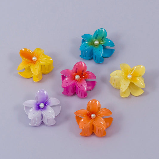 Flower Pearl Hair Claw (12Pcs) - UBKWS1138
