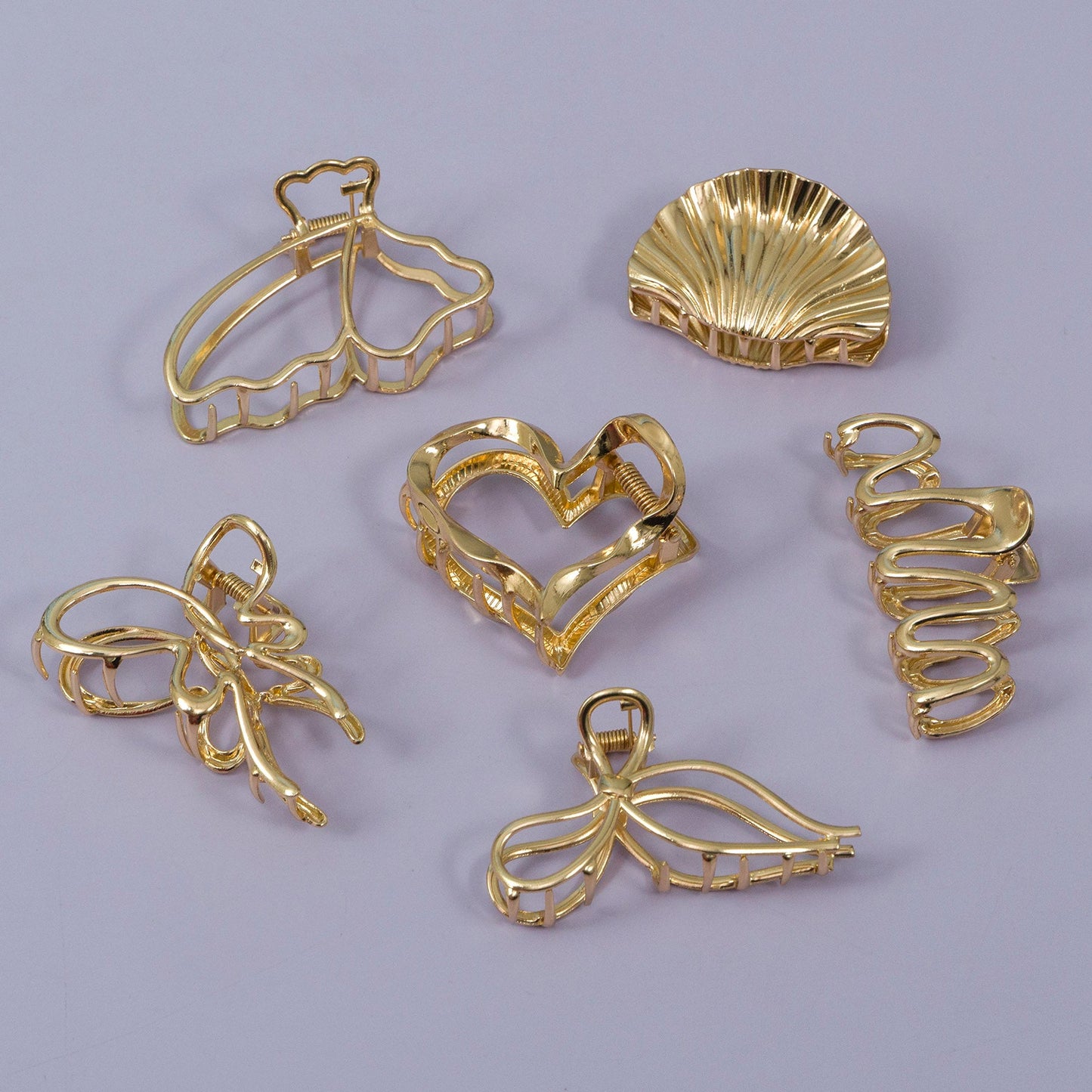 Metal Hair Claw (12Pcs) - UBKWS146