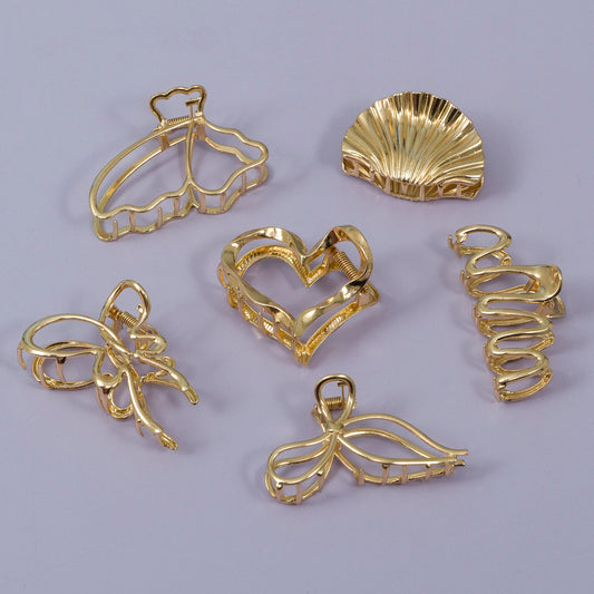 Metal Hair Claw (12Pcs) - UBKWS146