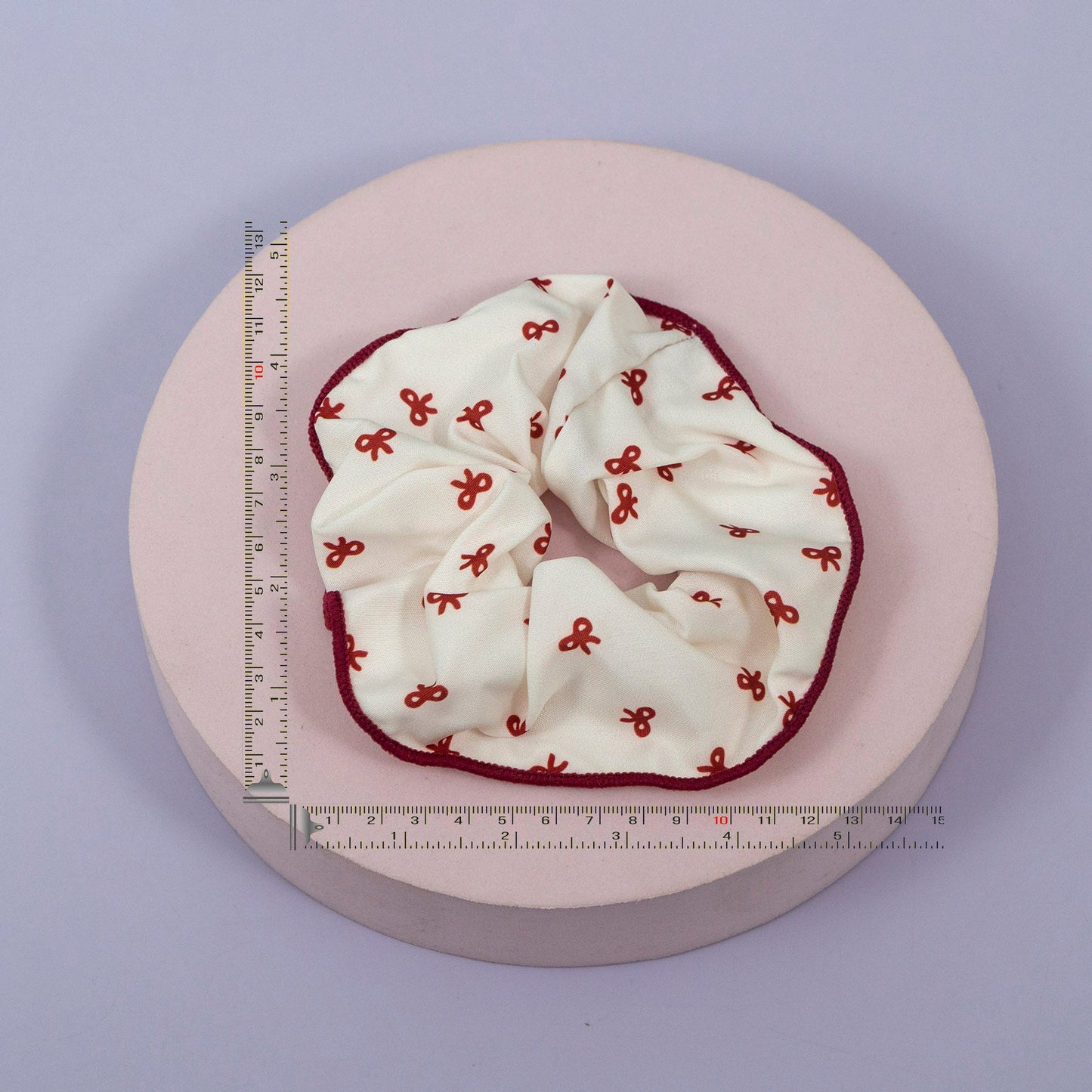 Red Bow & Dot Scrunchies (12Pcs) - UBKWS1151