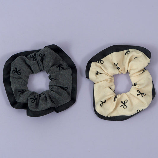 Bow Print Scrunchie (12Pcs) - UBKWS1152