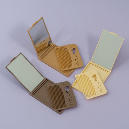 Chocolate Bar Folding Pocket Mirror with Comb (12Pcs) - UBKWS1155