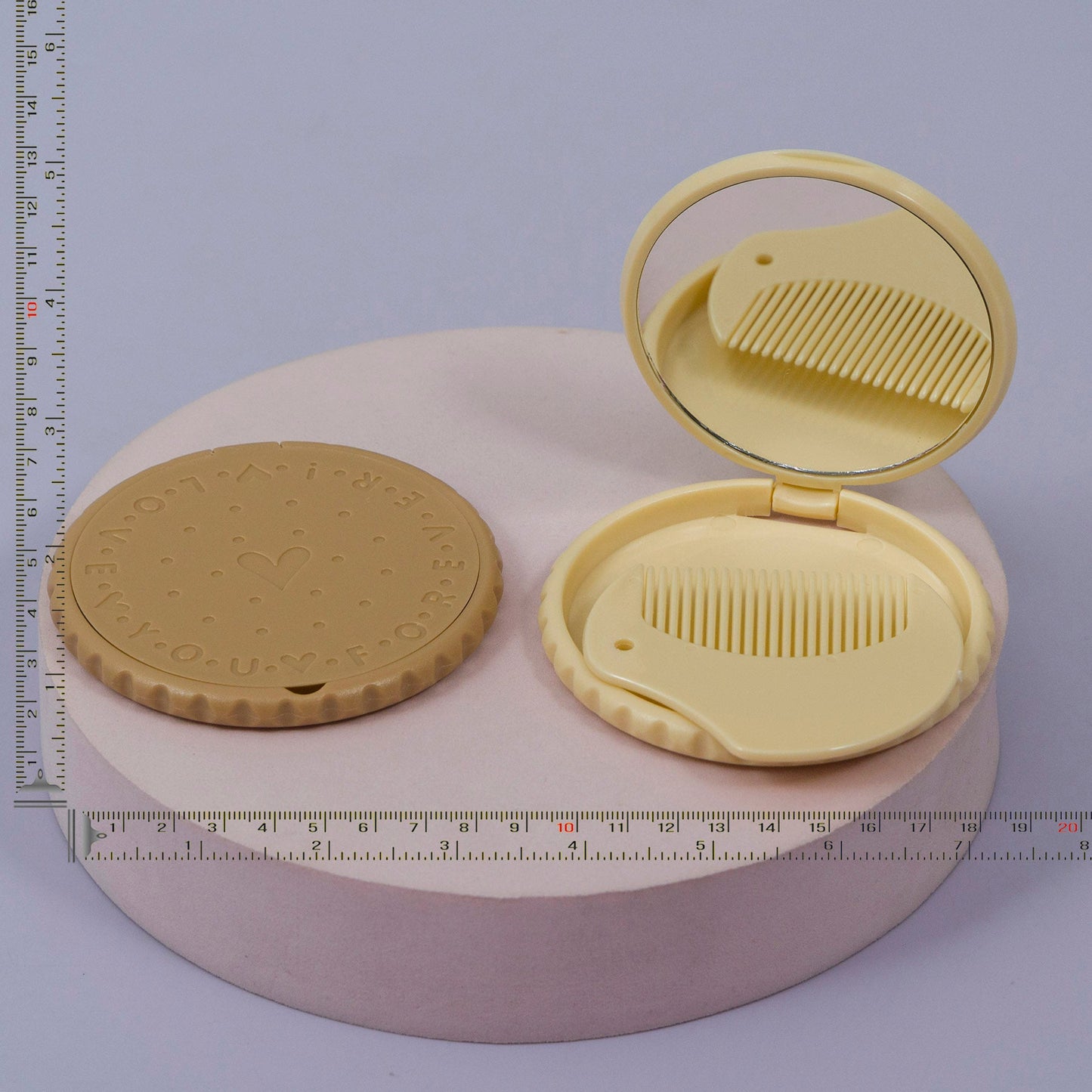 Cookie Design Pocket Mirror with Comb (12Pcs) - UBKWS1157