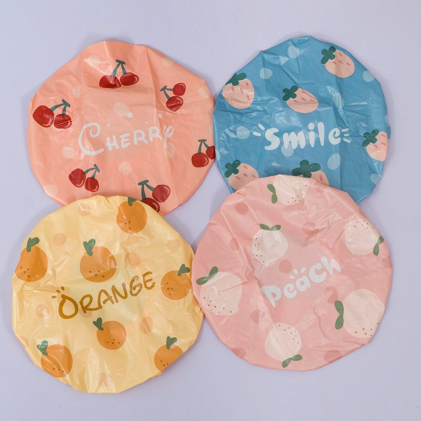 Fruit Print Waterproof Shower Cap (12Pcs) - UBKWS1159