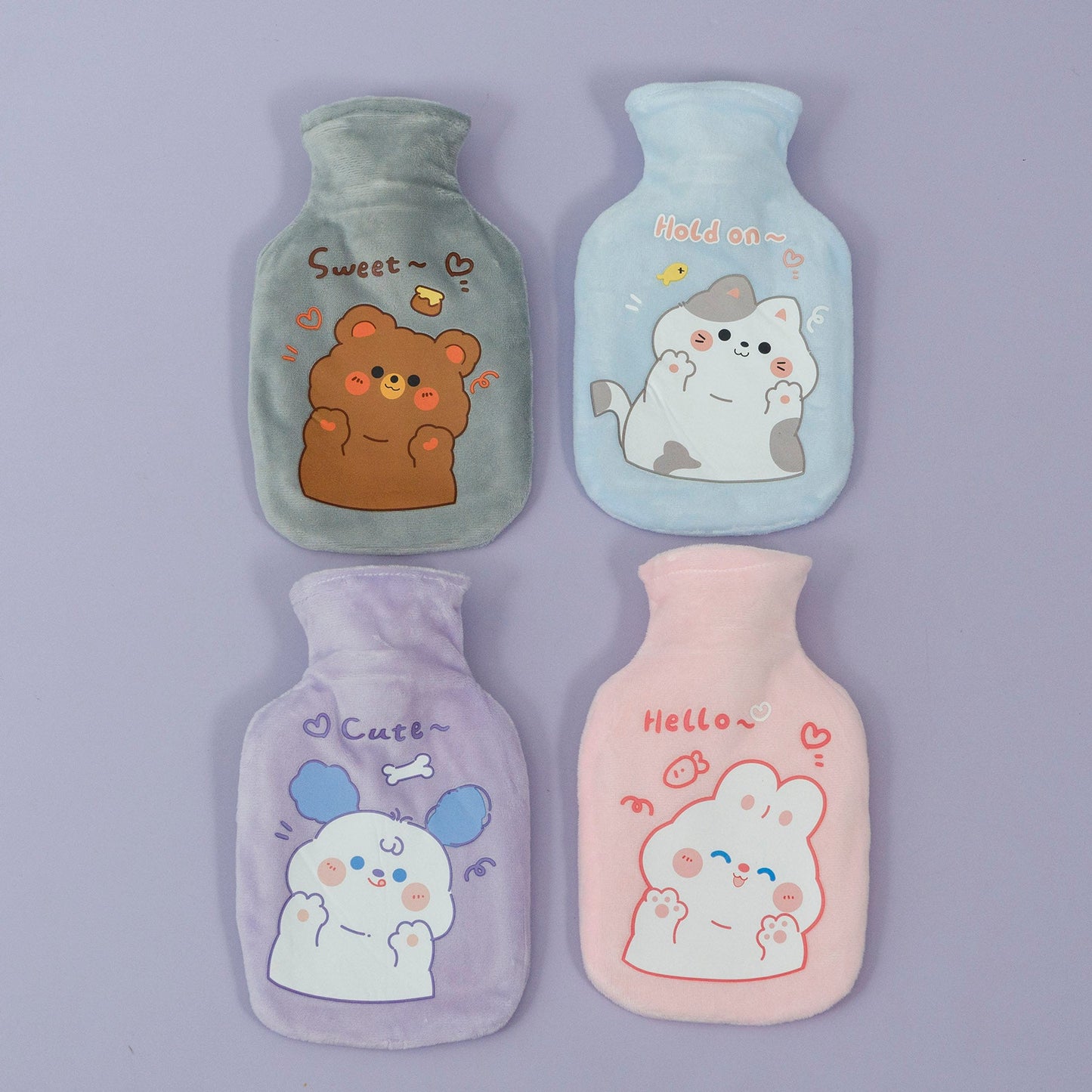 Cute Printed Mini Hot Water Bag (12Pcs) - UBKWS162