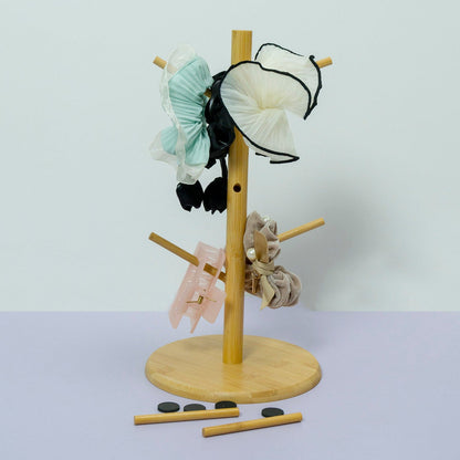 Wooden Hair Accessories Holder Stand Tree Style