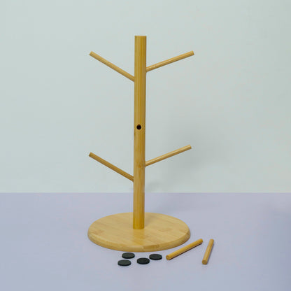 Wooden Hair Accessories Holder Stand Tree Style