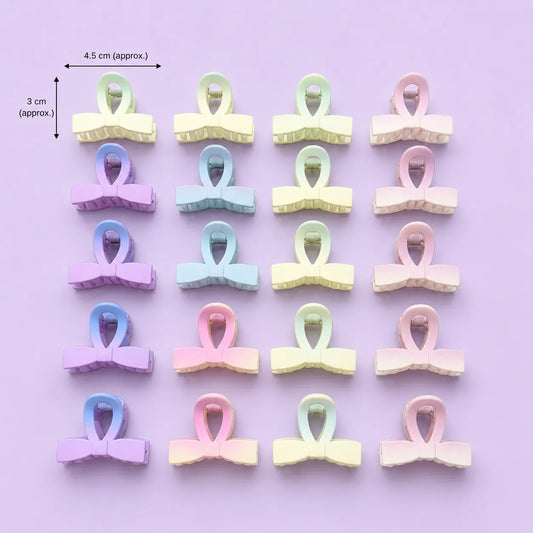 Mini Gradient hair claw (24Pcs) - UBKWS2880