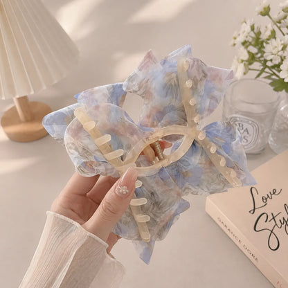 Pinterest bow hair claw clip (1Dz) - CP-188