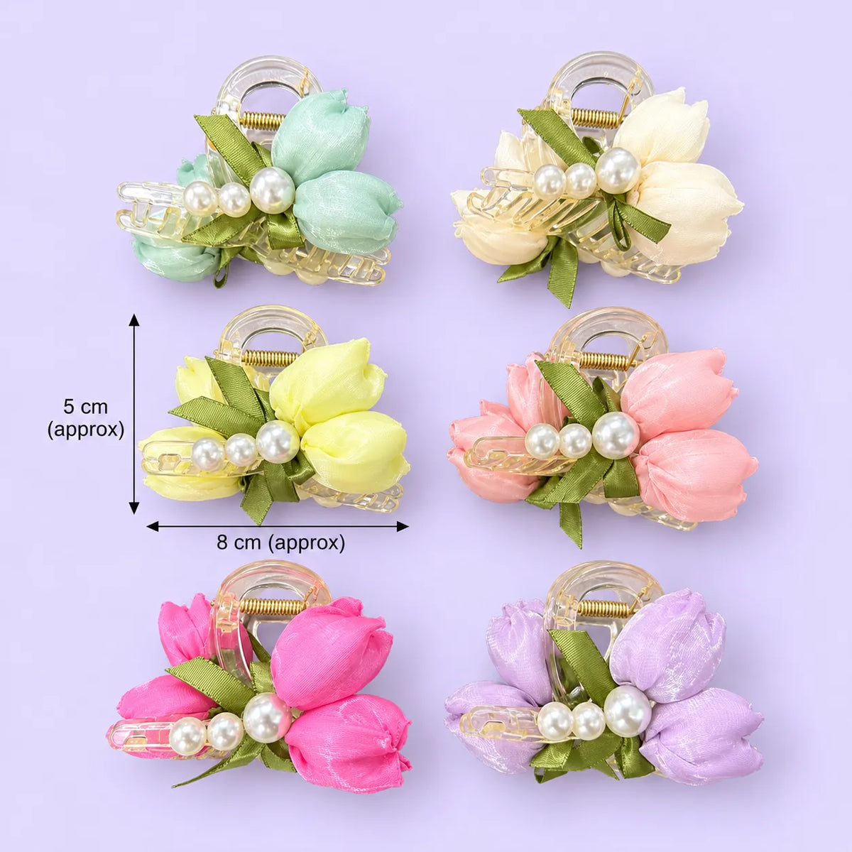 Tulip Large hair claw (1Dz) - UBKWS4353