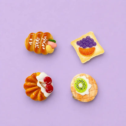 Cute Foodie Hair Pins (1Dz) - UBKWS2789