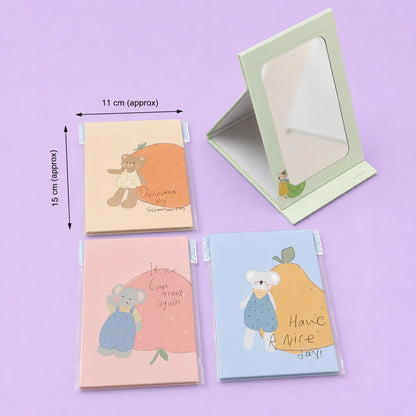 Korean foldable desk mirror (1Dz) - UBKWS4201