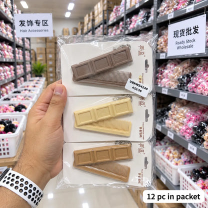 Foldable compact comb + mirror (1Dz) - UBKWS4248