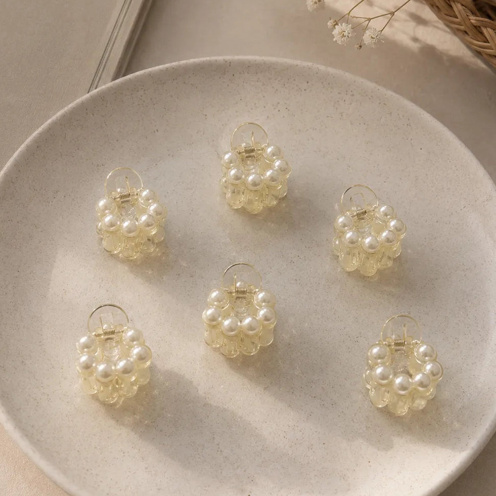 Pearl hair claw (1Dz) - UBKWS438-1