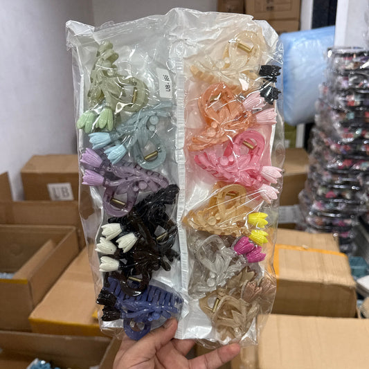 Tulip Flower Hair Claw (1Dz) - UBKWS2462