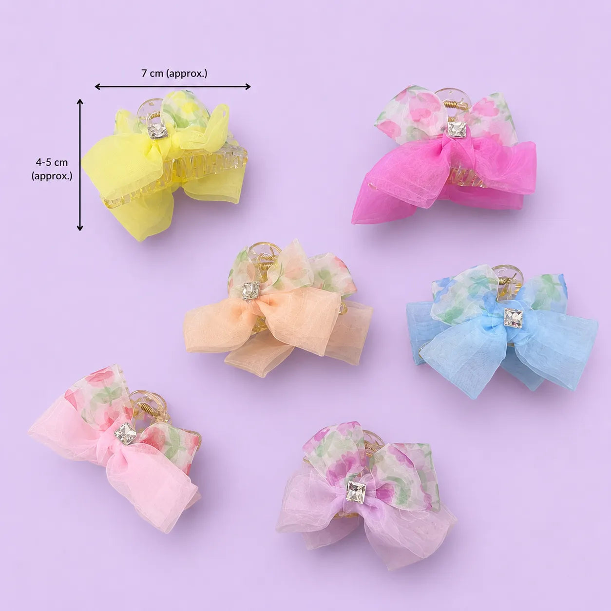 Korean Medium hair bows (1Dz) - UBKWS2979