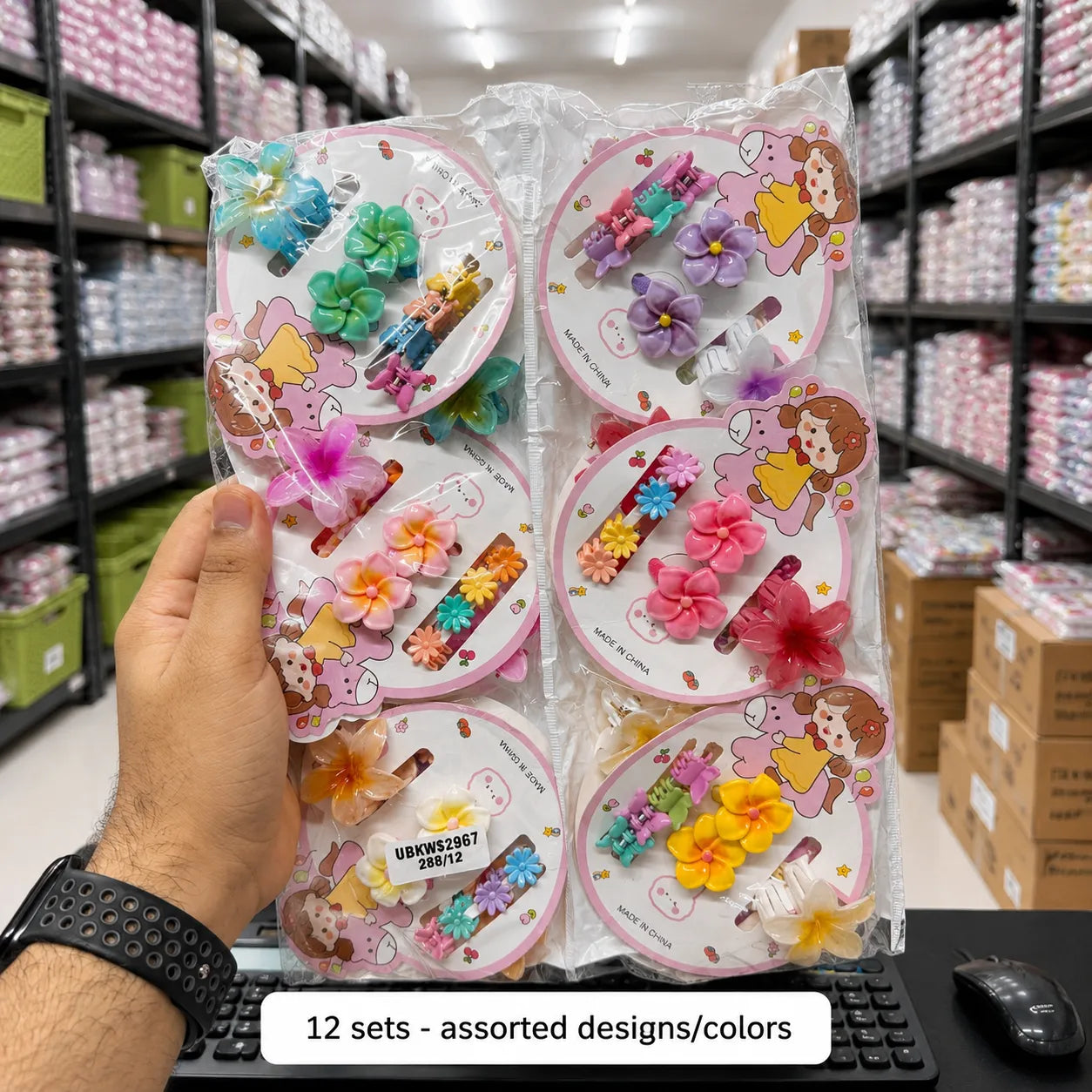Kids hair accessories sets (1Dz) - UBKWS2967