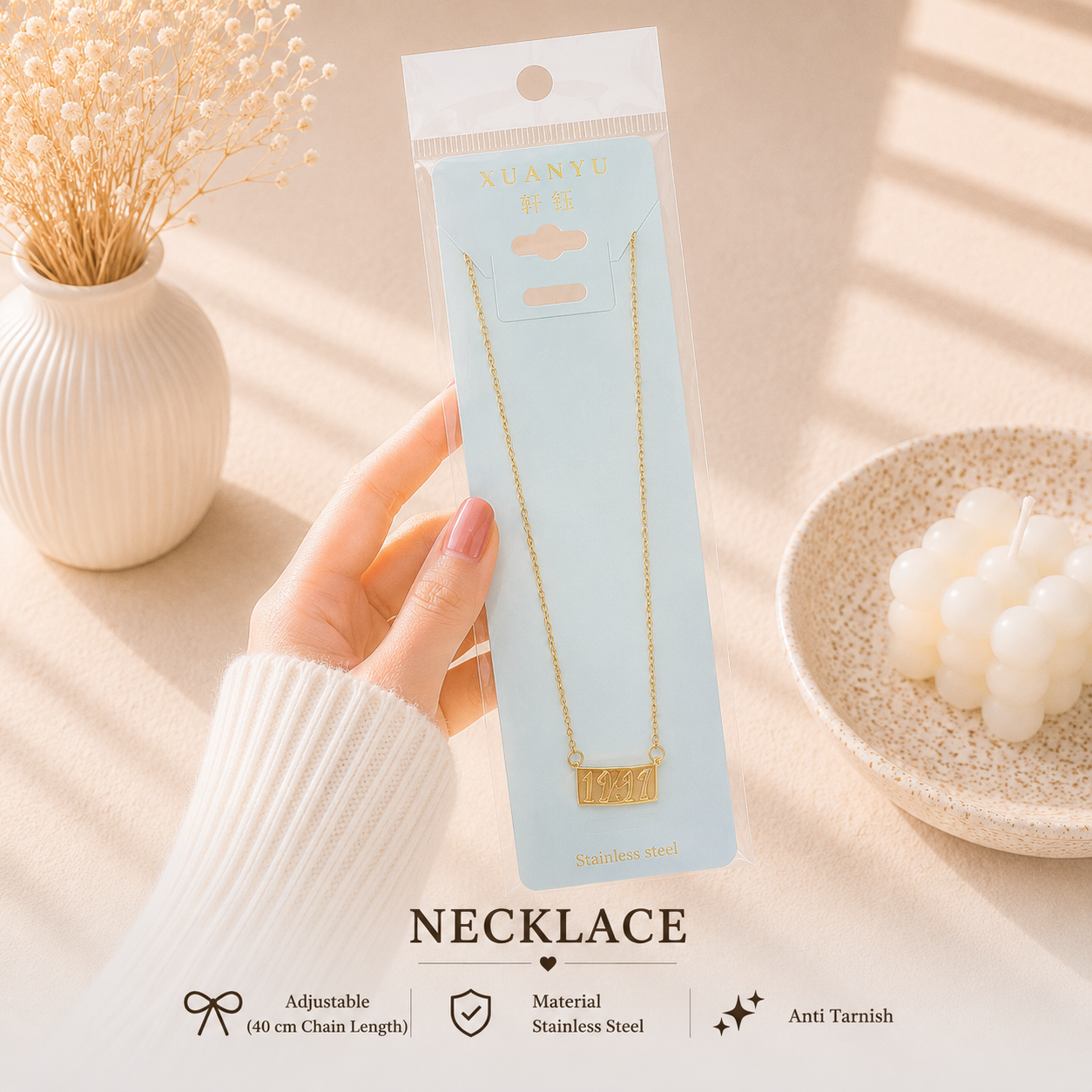 Korean Pendant Necklace - UBKWS3063